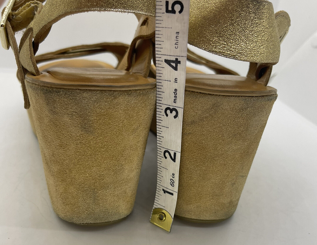 Kork Ease Ava Classic Wedge Sandal Leather Women Sz 1… Gem