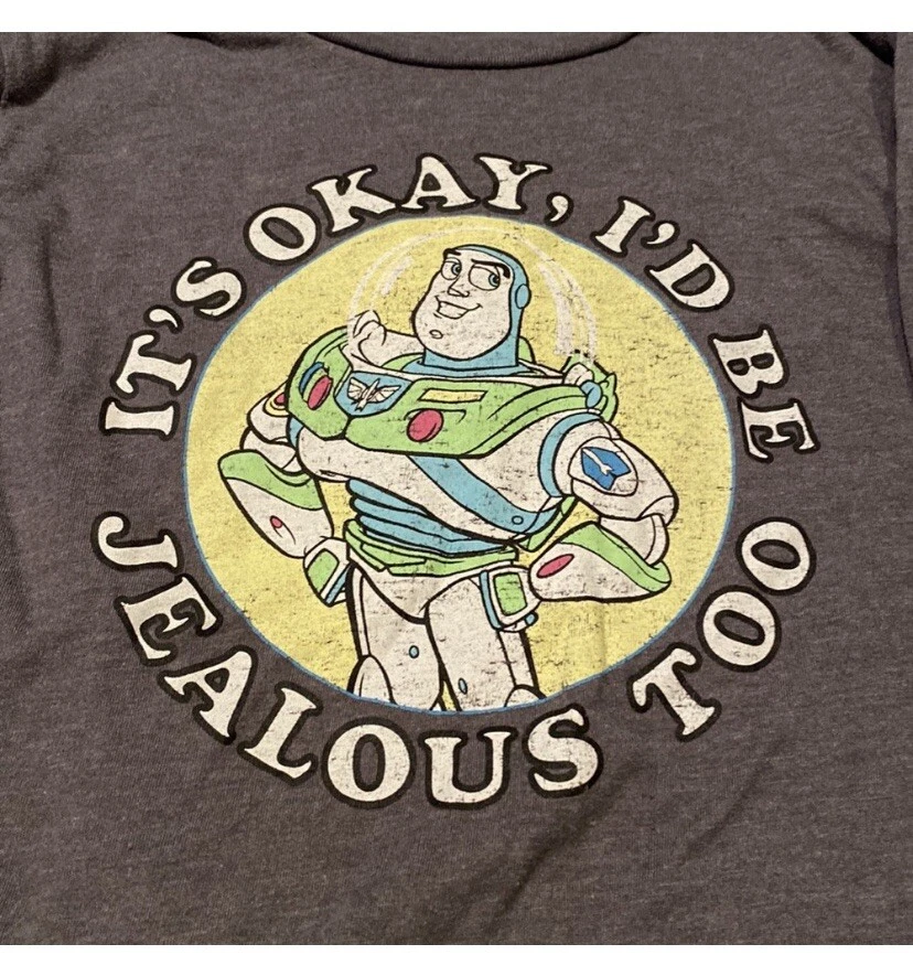 Disney Toy Story Buzz Lightyear Boys Long Sleeve Shirt- Size M - Image 2 of 3