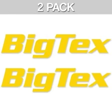 Big Tex Trailer Logo Decal BigTex - Set of 2 - 12" X 3" Vinyl Decals Stickers