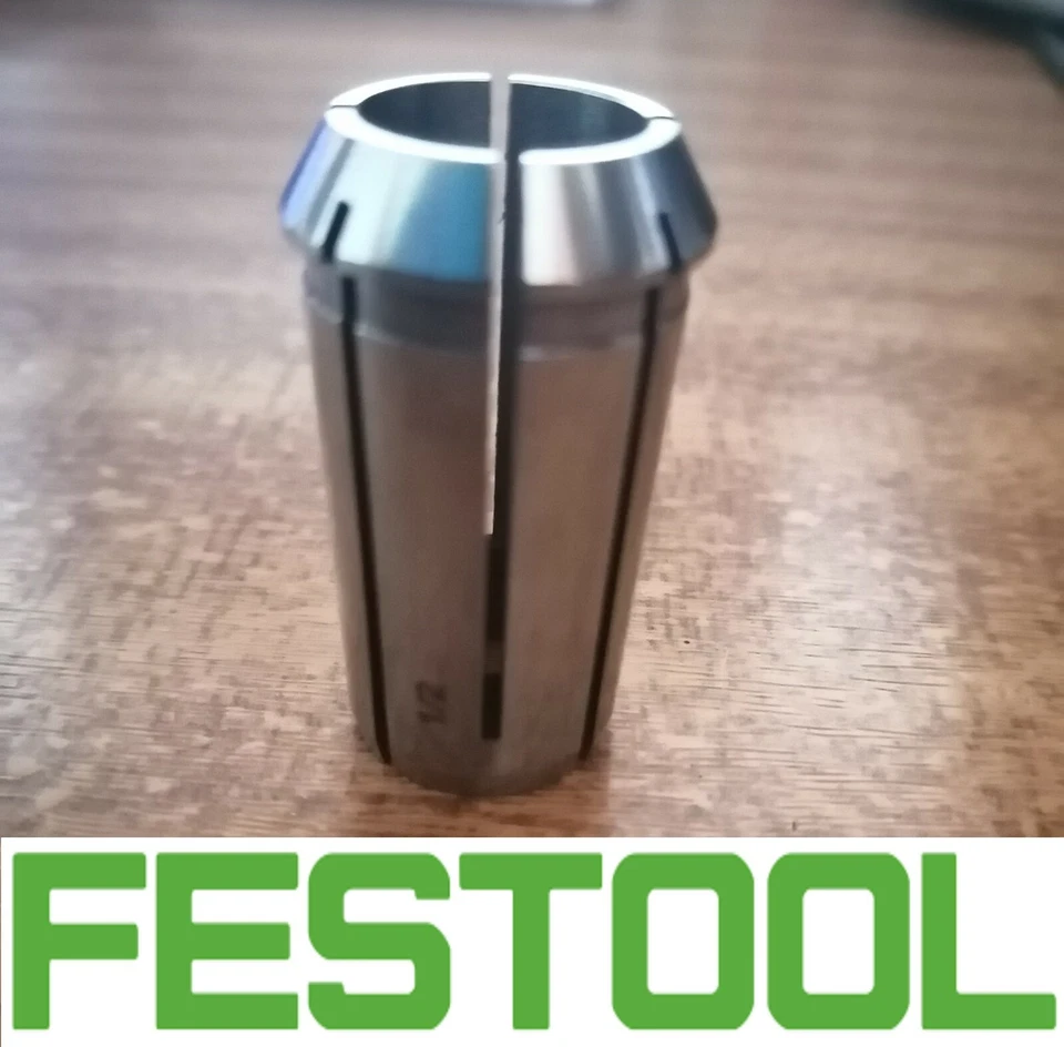 Festool 1/2 (12.7mm) & 1/4 (6.35mm) Router Collets - Image 2 of 4