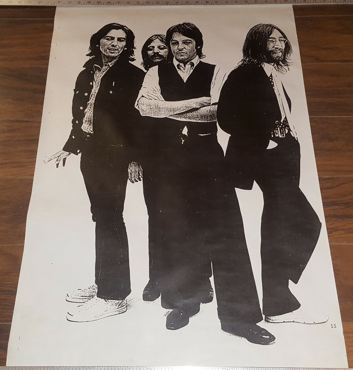 THE BEATLES VTG ORIGINAL SCARCE 1970 POSTER LINDA MCCARTNEY 1969