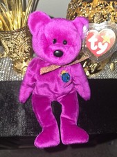 Ty Beanie Baby Millennium “Millenium” Bear (1999, Retired) with All tag ERRORS
