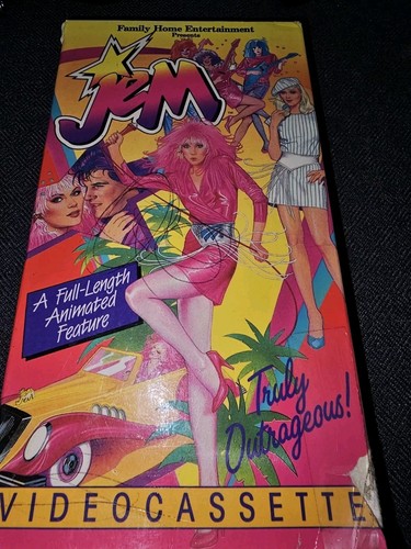 Jem Animated Feature Truly Outrageous VHS Tape 1991 Avid Entertainment Film Rare - Picture 4 of 4