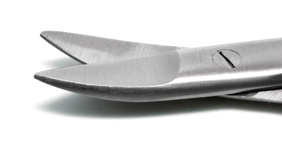 10× Dental Curved Crown Scissors 4.5" Wire Cutting Orthodontics Instruments - Image 4 of 4