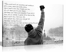 Listing image for Rocky Canvas Print Hope Quote Canvas Wall Art Picture Print