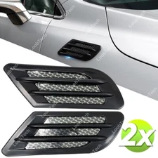 Side Fender Vent Cover Black Car Air Vent Decal Bumper Trim Decoration Sticker