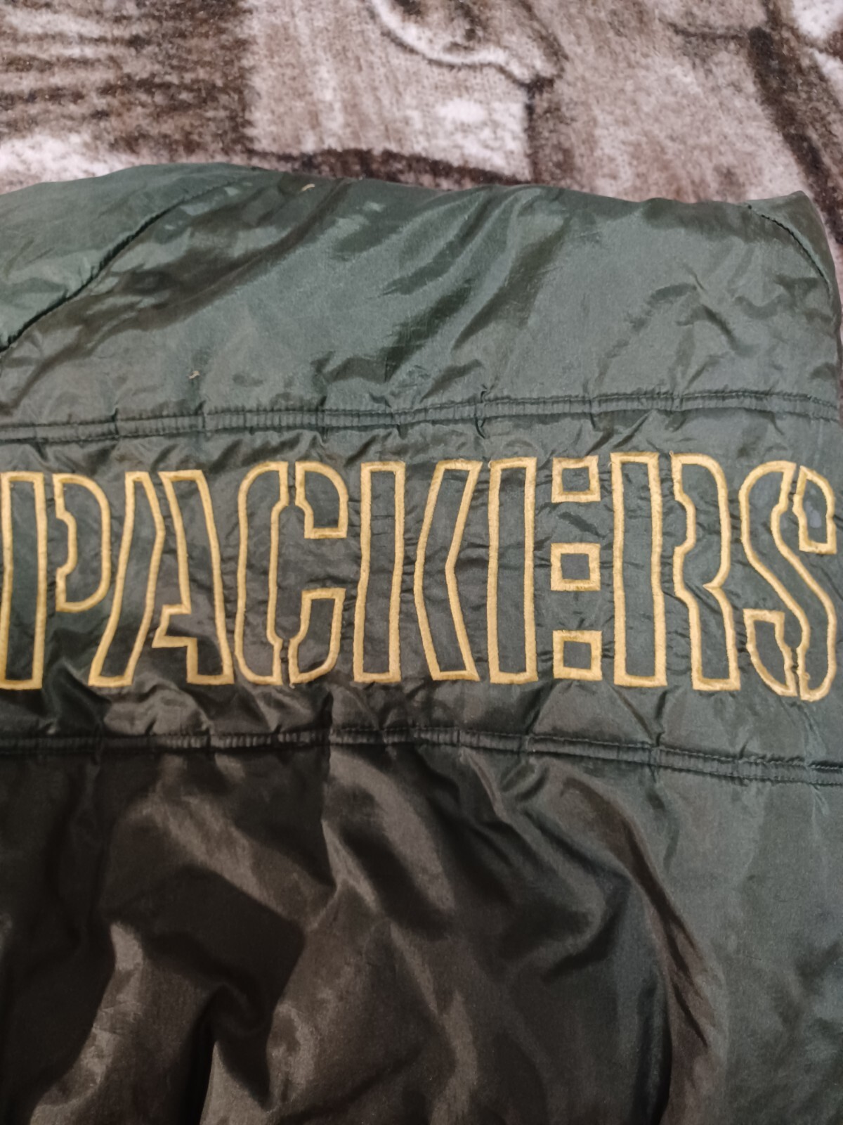 Green Bay Packers Jacket Mens L Green/Yellow Vintage NFL Football Zip
