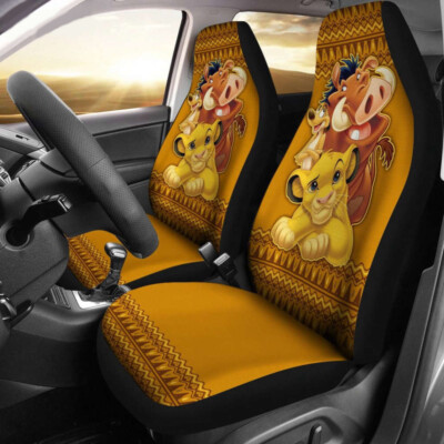 The Lion King Cartoon Simba Nala And Pumbaa Vintage Car Seat Covers