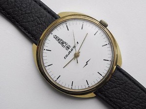 Authentic Rare watch Brand VIMPEL RAKETA mov gold-plated case Cal 2609 HA