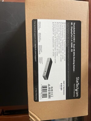 StarTech TB3CDK2DH Thunderbolt 3 Dock w/USB-C Host Compatibility - Dual 4K 60Hz