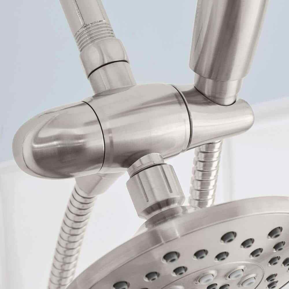 Glacier Bay 6-spray 5.51 in Dual Shower Head/Handheld Shower Head Brushed Nickel
