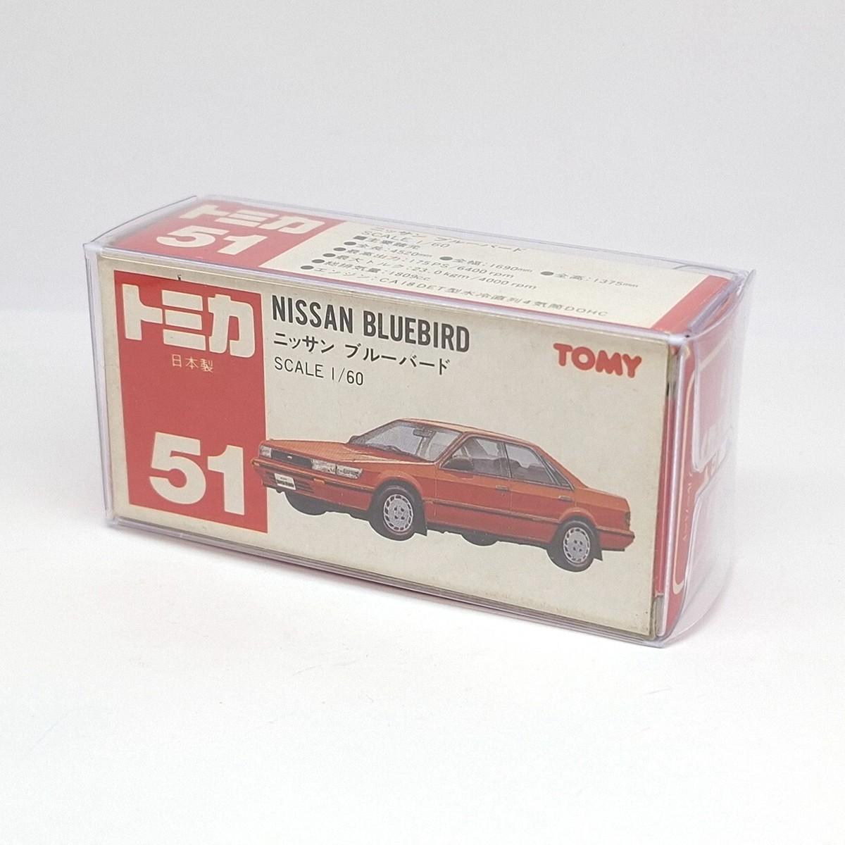 ミニカー tomica NISSAN brue bird U ミニカー tomica NISSAN brue bird U Tomica Tomy 62-1-2 1F