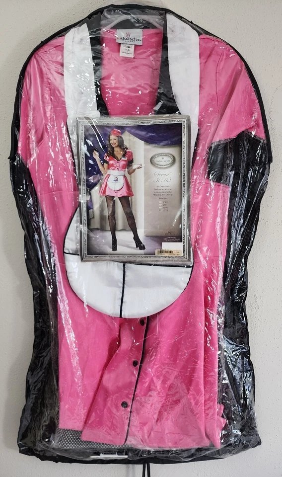 InCharacter Costumes Servin It Hot Halloween Dress Up Stretch Satin Dress Size L - Image 2 of 4