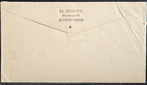 1960 Netherlands Postal FDC for Aid to Refugees from Roermond to S. Rhodesia - Picture 2 of 3