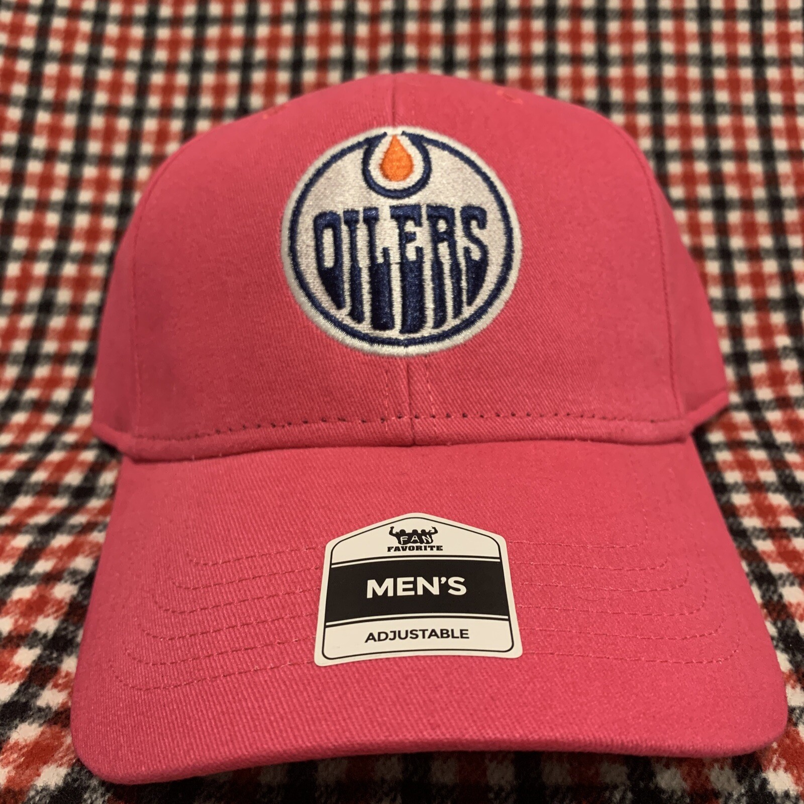 Edmonton Oilers Nhl Magenta Cap Official Merchandise