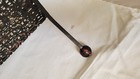 Vintage Lge Mid Century Modern Atomic Black Metal Iron Magazine Rack Perforated — photo 4