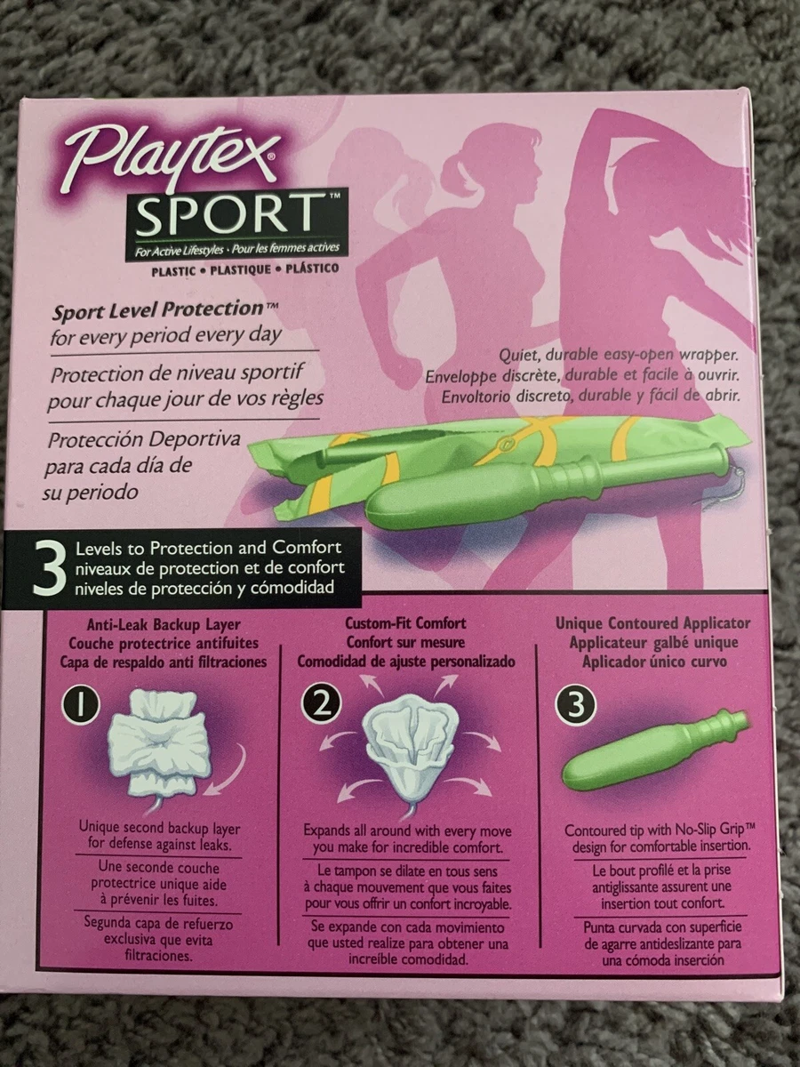 Playtex Sport Tampons Unscented Regular Absorbency - 18 Count 78300081098