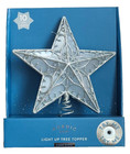 Nordic Ice - Christmas Light Up Star Tree Topper - Cool White - Brand New