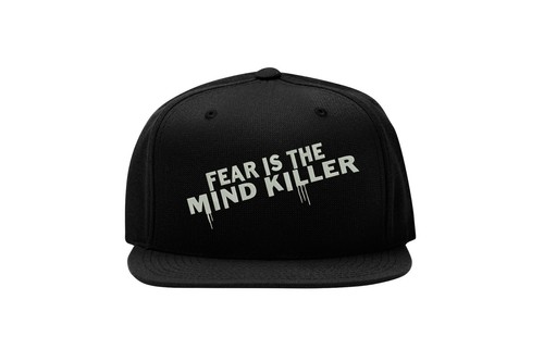 Fear Is The Mind Killer Embroidered Snapback Baseball Cap Fullcap Flat Bill Hat - Picture 3 of 4