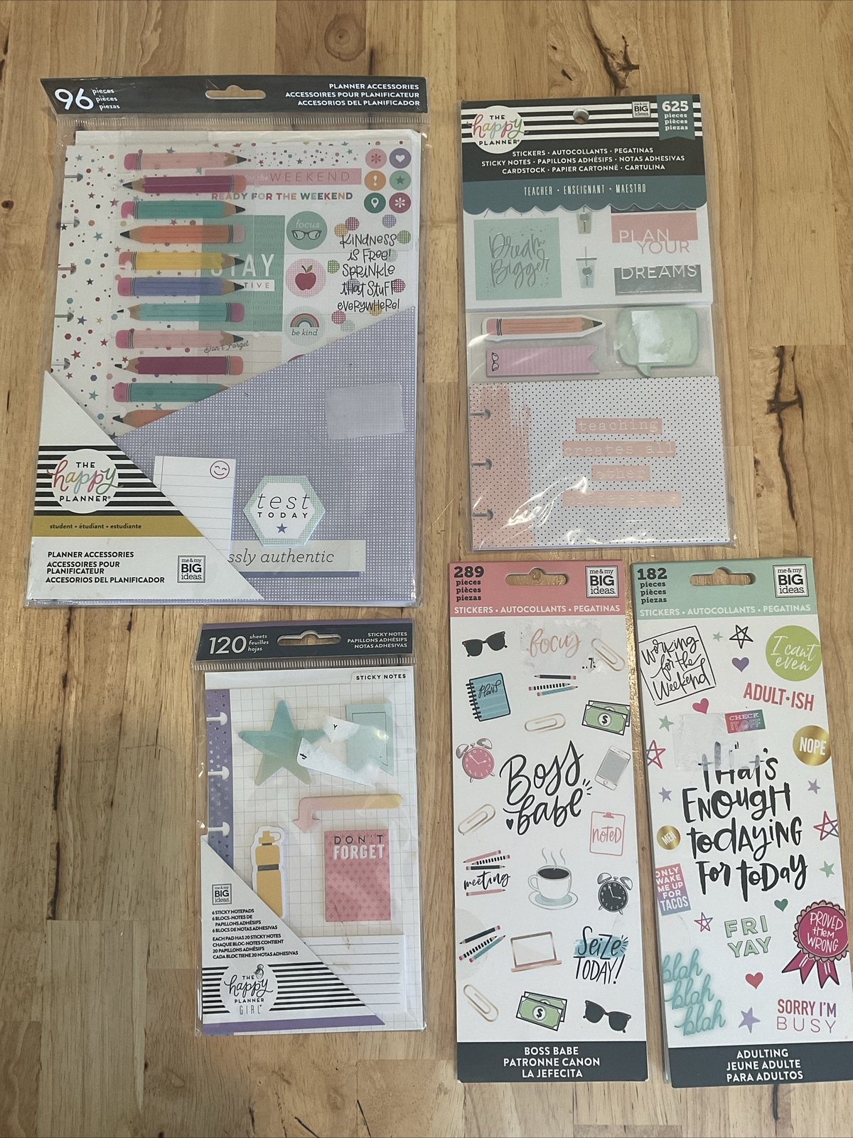 The Happy Planner Lot Stickers Cardstock Sticky Notes-image