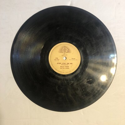 Billy Ford And His Combo 78 rpm 10'' record A String of Pearls / Stop Lyin On Me