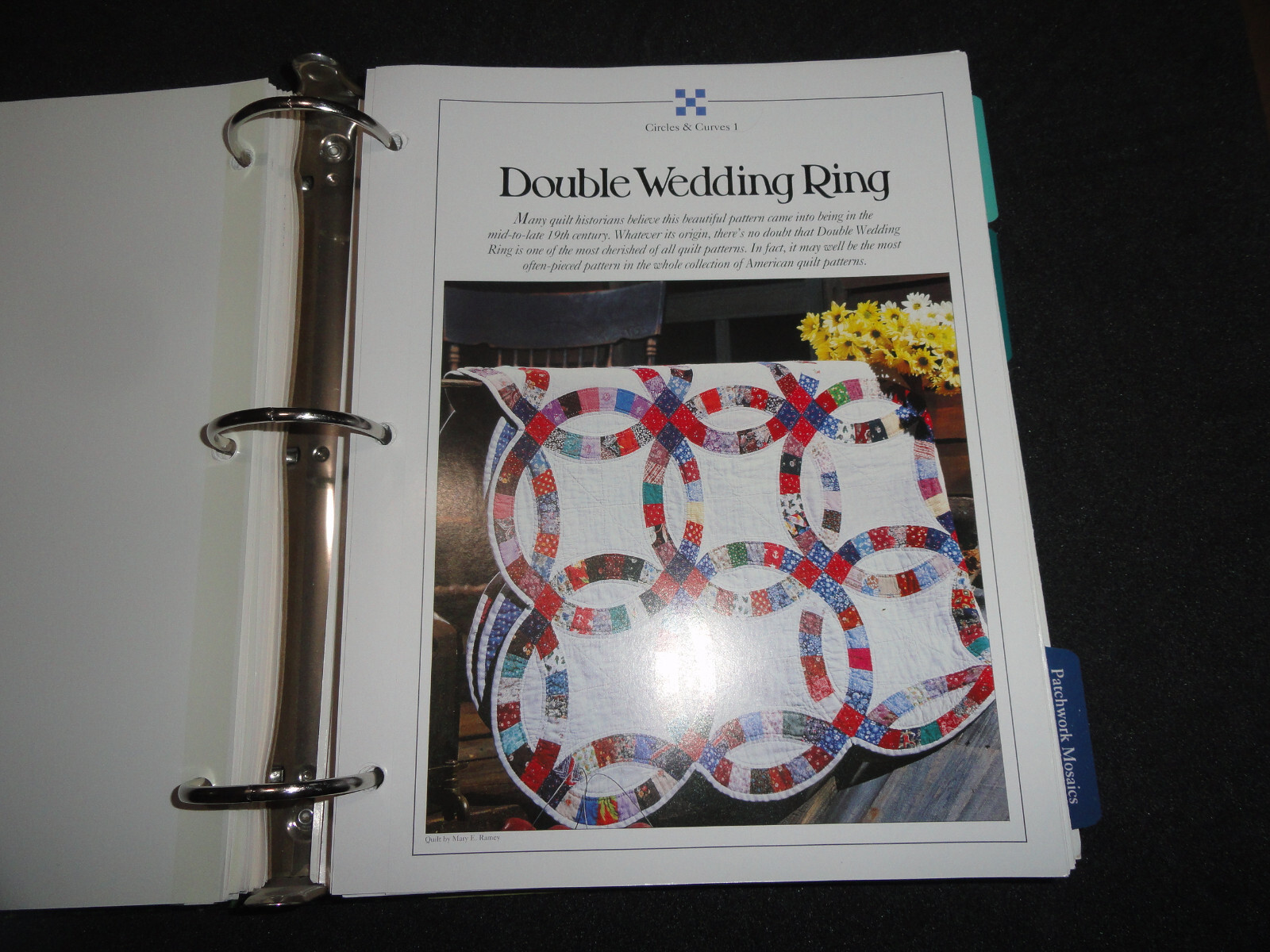 BESTLOVED Quilt Patterns Large Binder of Quilt Plans Oxmoor House