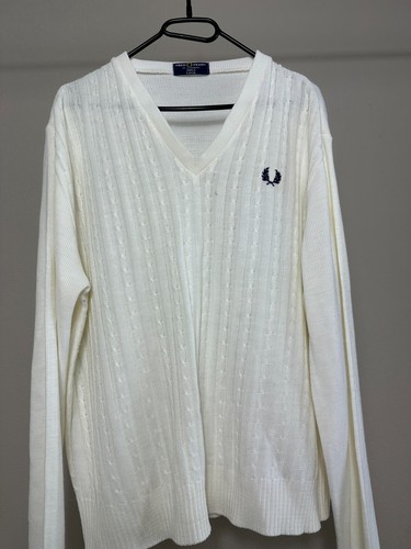 Vintage Fred Perry Knit Sweatshirt Size L - Picture 2 of 8
