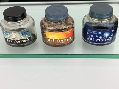 Carter's Ink Permanent Red, Washable Black, Permanent Blue-Black, 2 oz (e753)