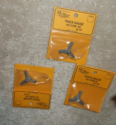 Track Gauge Micro Engineering 2- HO Code 100 42-101 & 1- HO Code 83 42-102 NOS