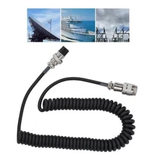 Handy 8-pin Coiled Extension Microphone Cord Male Female Cable