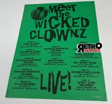 Insane Clown Posse Meet the Wicked Clowns Live Flyer 8.5x11  ICP Juggalo .