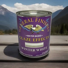Genral Finishes Water Based Glaze Effects Winter White  Pint
