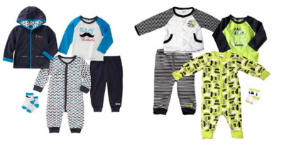 absorba Infant Boys' 5-Piece Set (Jacket, Shirt, Bodysuit, Pant and Socks)