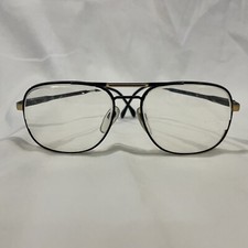 Vintage Luxottica Carlos Black Eyeglasses 140 KLIXX Frame Italy