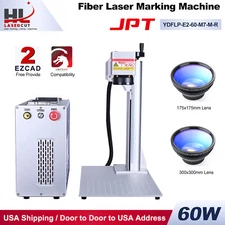 HL Laser 60W JPT MOPA M7 Fiber Laser Marking Machine Metal Jewelry Engraver