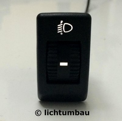 VW Golf 2 Leuchtweitenregler BLAU ROT WEISS 2-farbig Schalter LWR Leuchtweite