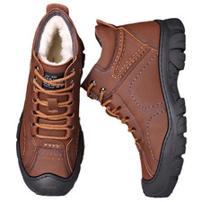 Mens Sport Warm Ankle Boots Plush Lined Winter Casual Waterproof Snow Shoes Boot