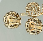 Trifari Four Leaf Clover and Rhinestone Necklace & Earrings — photo 4
