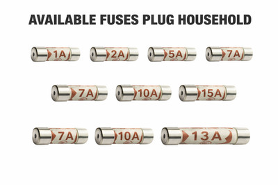 PULSESICHERUNG | UK-Steckersicherungen 1A 2A 3A 5A 7A 10A 13A 15A BS1362 Haushaltssicherung