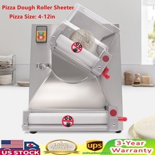 4"-12" Electric Dough Roller Sheeter Pastry Pizza Maker Press Making Machine New