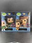 Funko Pop Digital Toy Story Woody w/Red Pencil and Buzz With Darts w/softprotect