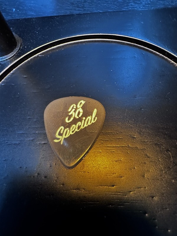 Promotional Signed 38 Special Don Barnes Plastic Guitar Pick