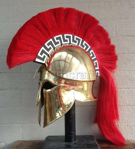 300 Wearable Spartan Helmet Medieval Leonidas Antique Greek Knight Corinthian - Picture 5 of 5