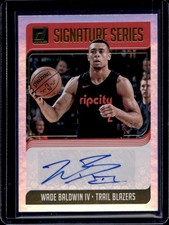 2018-19 Panini Donruss Wade Baldwin IV Signature Series Gold Auto Autograph #/10