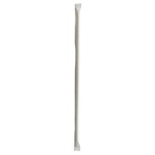 Boardwalk JUMW1025CLR Jumbo Wrapped Straws 10.25" Clear 2000/carton