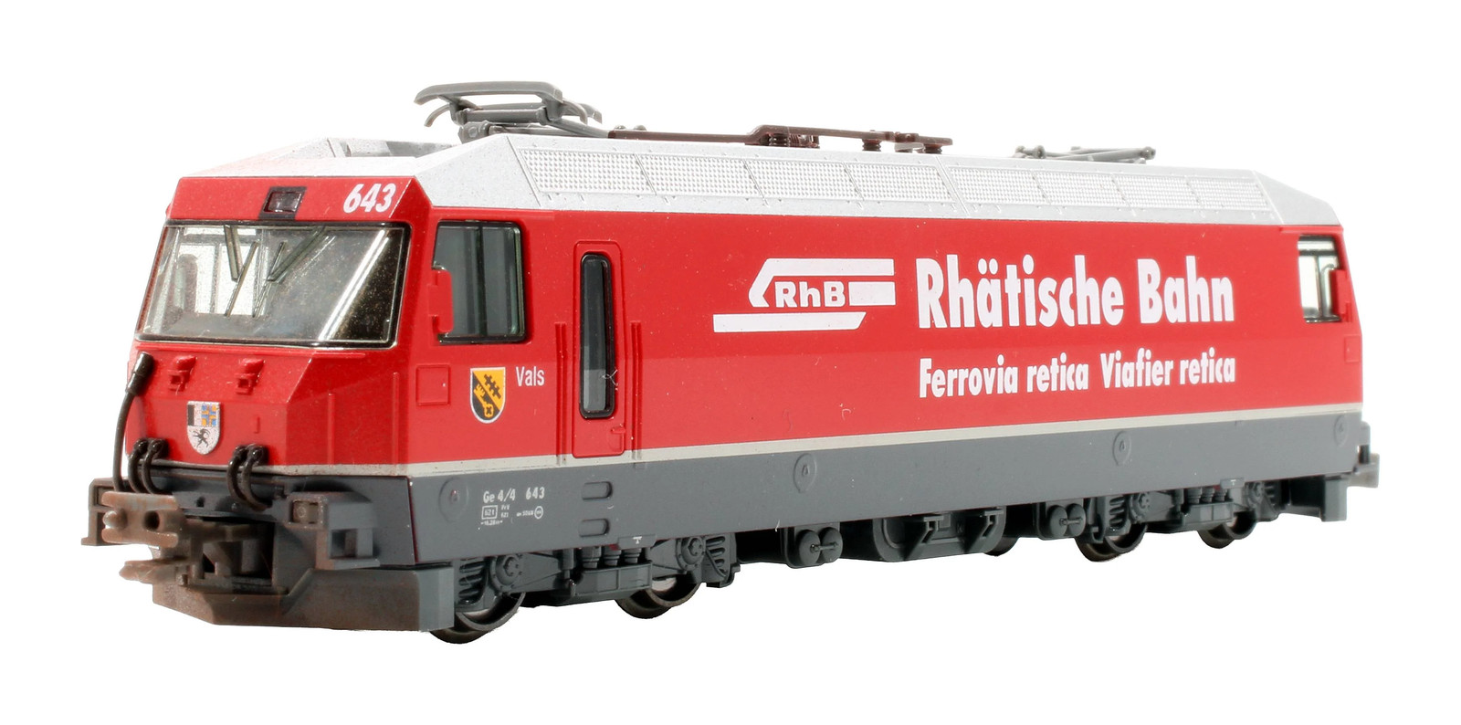 KATO N GAUGE 3101-7 RHB GE4/4 III '643' ELECTRIC LOCOMOTIVE *LIGHTS*