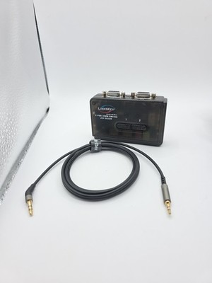 Linkskey 2-Port VGA USB KVM Switch Audio Mic LKU-S02ASK  J7