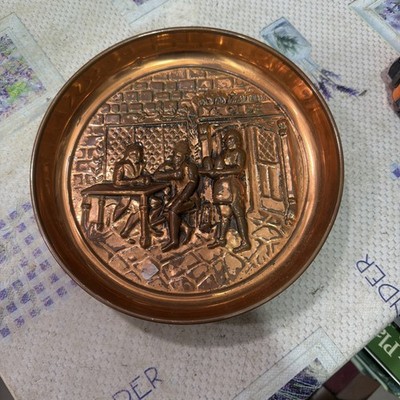 Kupferplakette, Olde Ale House, guter Zustand. 8 Zoll Durchmesser. Gute Qualität. Schön für Bar.