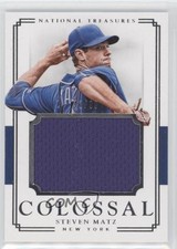 2017 Panini National Treasures Colossal Materials 42/99 Steven Matz #CM-SM z0q