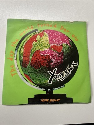 X-Ray Spex The Day The World Turned Dayglo Iama Poseur 7'' Vinyl VG+ Black